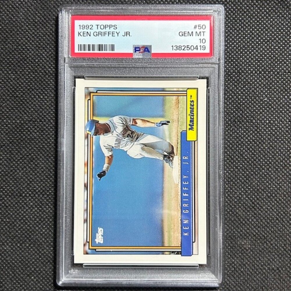 1992 Topps Ken Griffey Jr. #50 Seattle Mariners PSA 10 Gem Mint HOF